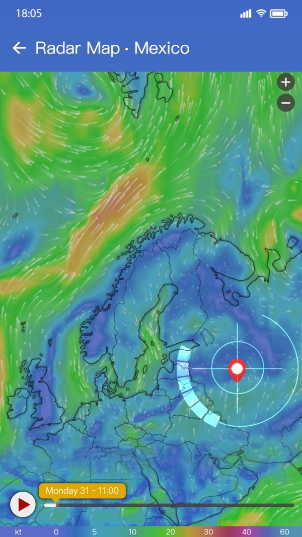 坚果天气预报APP