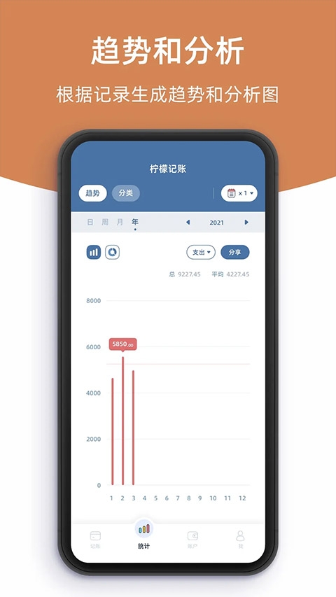 柠檬记账 app